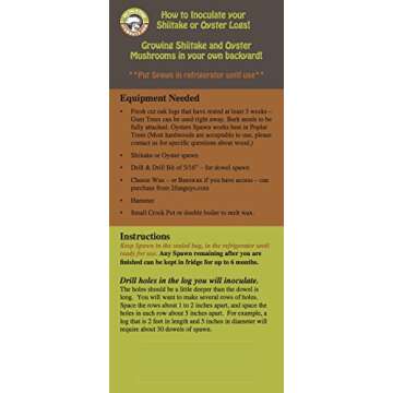 Grow Delicious Oyster Mushrooms - 100 Count Plug Spawn