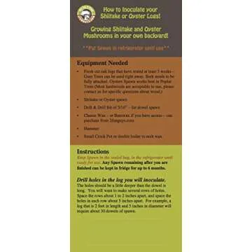 Grow Delicious Oyster Mushrooms - 100 Count Plug Spawn