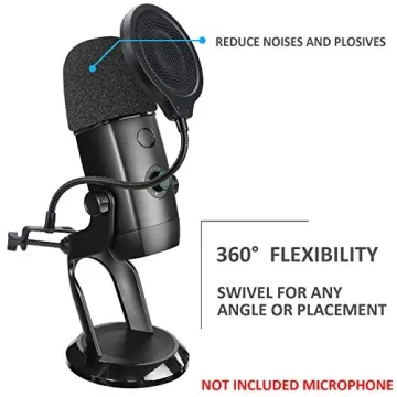 Yeti X Pop Filter & Windscreen for Clear Sound Quality