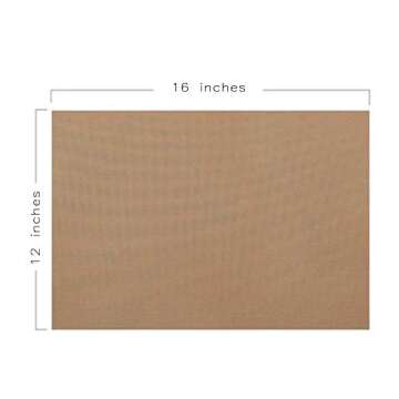 3 Pack 12 x 16" PTFE Teflon Sheet for Heat Press Transfer Non Stick Paper Reusable Heat Resistant Cr...