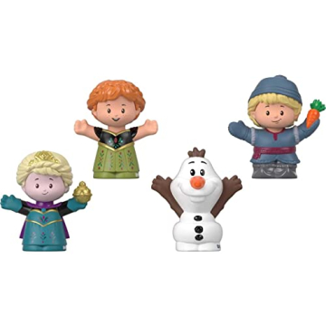 Fisher-Price Little People Disney Frozen Figure Set with Elsa, Anna, Kristoff & Olaf for Toddlers