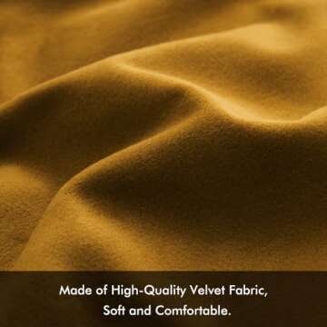 MIULEE Pack of 2 Mustard Yellow Pillow Covers 18x18 Inch Decorative Velvet Throw Pillow Covers Moder...