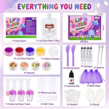 JCOOS Lip Gloss Making Kit for Creative Kids