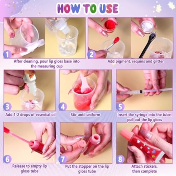 JCOOS Lip Gloss Making Kit for Creative Kids