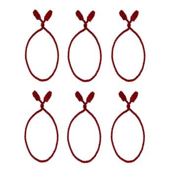 Haute Decor Decorative Garland Twist Ties, 6 Pack, 20 inches (Red) - Hang Garland, Lights, Decorations - Christmas and Year-Round