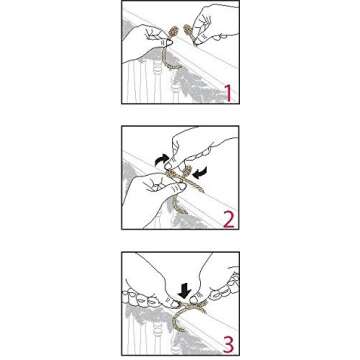 Haute Decor Decorative Garland Twist Ties, 6 Pack, 20 inches (Red) - Hang Garland, Lights, Decorations - Christmas and Year-Round