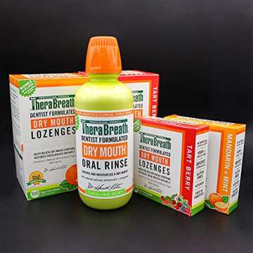 TheraBreath Dry Mouth Lozenges Sugar-Free Mandarin Mint