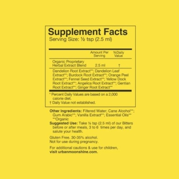 Urban Moonshine Original Bitters for Digestive Support