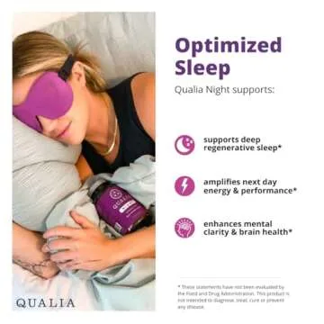 NEUROHACKER COLLECTIVE Qualia Night Sleep Aid | Non-Habit Forming | Science-Backed Supplement for Deep Refreshing Sleep | Melatonin-Free, Vegan, Non-GMO, Gluten-Free 80 Count | (1 Month Supply)