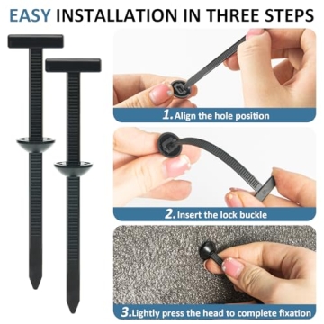 50PCS Nylon Universal Cable Tie Buckles for Versatile Use