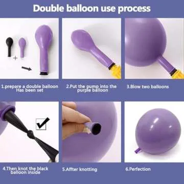 Purple Balloon Garland Kit for Stunning Decorations
