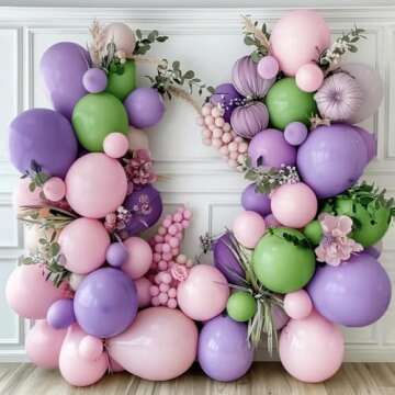 Purple Balloon Garland Kit for Stunning Decorations