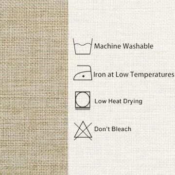 Hiasan Faux Linen Tablecloth - Stylish and Stain Resistant