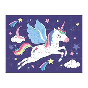 Mudpuppy Unicorn Magic Level Up! Puzzle Set from Mudpuppy, Includes 4 Jigsaw Puzzles with 16 – 28 Pieces, Features Enchanting and Magical Unicorns, Perfect for Ages 3+