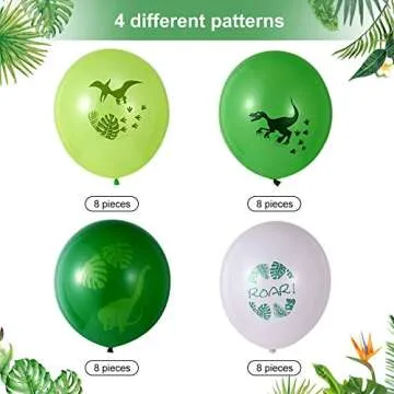 Dinosaur Theme Balloon Set for Kids Party Supplies 12 Inches