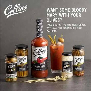 Collins Ultimate Bloody Mary Kit, Vodka Cocktail Mix, Stuffed Olives and Garnishes, Drink Picks, Hom...