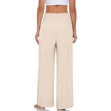 TARSE Women's Summer Linen Palazzo Pants for Every Occasion
