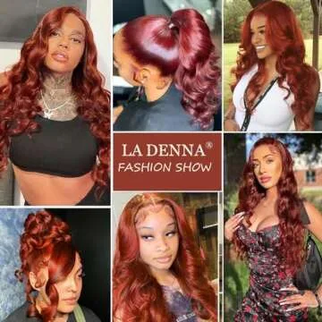 Reddish Brown 360 Lace Front Wigs Human Hair 180% Density Orange Red Body Wave HD Lace Frontal Wig 33 Colored Human Hair Lace Front Wig Glueless Ginger Auburn 360 Lace Wig 26 Inch