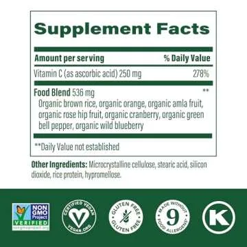 MegaFood Complex C - Vegan Immune Support Supplement with Vitamin C 250 mg, Made with Real Food Incl...