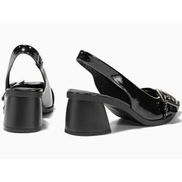 Trendy Coutgo Slingback Block Heels for Women