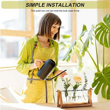 Stylish Hydroponic Tabletop Terrarium Planter