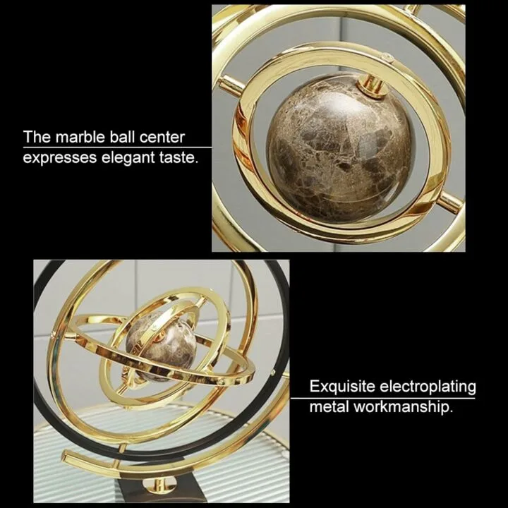 Homary Modern Abstract Globe Ornament Sculpture