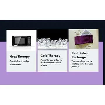 Zen Nation Yoga Eye Pillow- Lavender and Flaxseed - Includes Washable Cover - for Dry Eyes, Yoga, Relaxation, Sleep, Stress Relief, Aromatherapy. All Natural