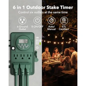 BN-LINK Weatherproof 7 Day Outdoor Timer Switch