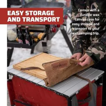 Camp Chef 4-Piece Carving Set - Includes Chef Knife, Santoku Knife, Grill Tongs & Carving Fork - Perfect for Indoor & Outdoor Cooking