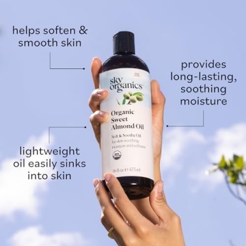 Sky Organics Organic Sweet Almond Oil - Pure & Non-Greasy