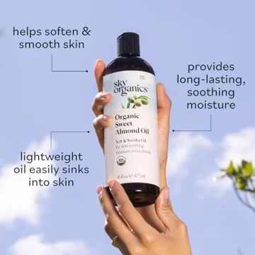 Sky Organics Organic Sweet Almond Oil - Pure & Non-Greasy