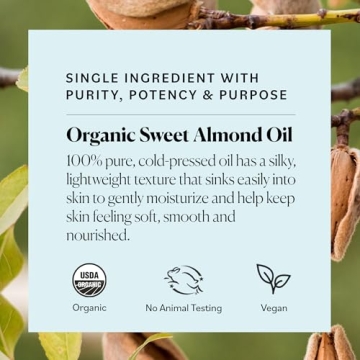 Sky Organics Organic Sweet Almond Oil - Pure & Non-Greasy