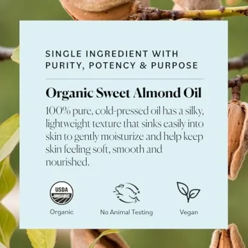 Sky Organics Organic Sweet Almond Oil - Pure & Non-Greasy