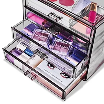 Sorbus Makeup Organizer - 4 Drawer Acrylic Organizer for Beauty