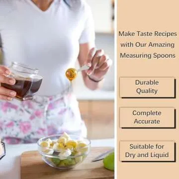 BERYLER Stainless Steel Measuring Spoon for Precise Cooking