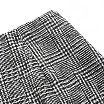 IDEALSANXUN Stylish High Waisted Mini Plaid Skirt for Women