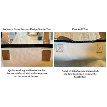 Santa Barbara Weekend Vibes Tote Bag Large Cotton Canvas