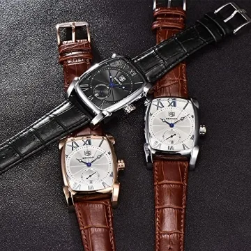 Stylish BENYAR Waterproof Rectangle Case Watch for Men