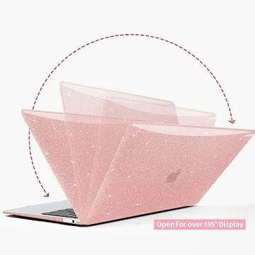 Anban MacBook Air Case Glitter Rose Gold Stylish Protection
