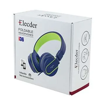 Durable ELECDER i36 Kids Headphones for School and Play