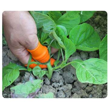 Time Pawnshop Fruit and Vegetable Picking Potted Plants Trim Silicone Thumb Knife Set Picking Portable Knife Garden Tools