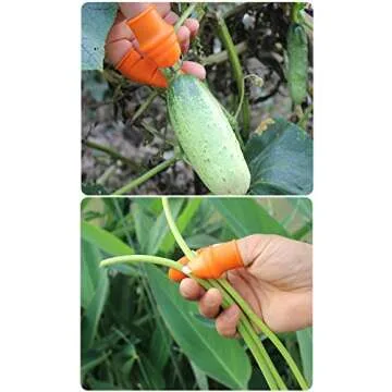 Time Pawnshop Fruit and Vegetable Picking Potted Plants Trim Silicone Thumb Knife Set Picking Portable Knife Garden Tools