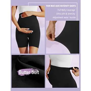 BONVIGOR Maternity Yoga Shorts - Comfort & Style for Moms