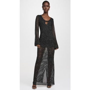 Elegant The Wolf Gang Women's Coi Sequin Dress in Noir