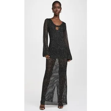 Elegant The Wolf Gang Women's Coi Sequin Dress in Noir