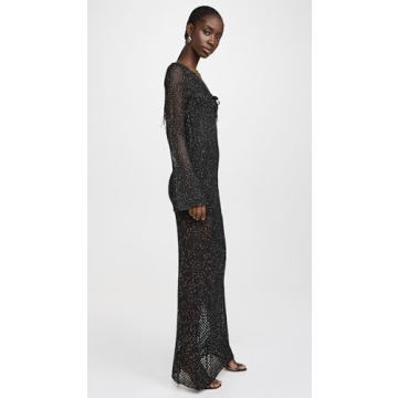 Elegant The Wolf Gang Women's Coi Sequin Dress in Noir