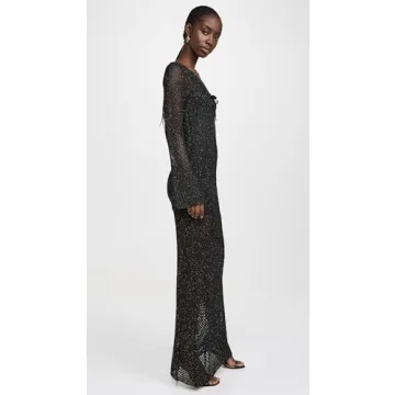 Elegant The Wolf Gang Women's Coi Sequin Dress in Noir