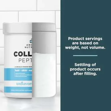 Ancient Nutrition Collagen Peptides, Collagen Peptides Powder, Unflavored Hydrolyzed Collagen, Supports Healthy Skin, Joints, Gut, Keto and Paleo Friendly, 28 Servings, 20g Collagen per Serving