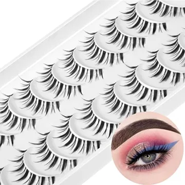 Geeneiya Natural Anime False Eyelashes 10 Pairs