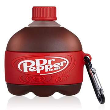 Shineyii for Airpod Pro 2019/Pro 2 Gen 2022 Case Soft Silicone Cute Cartoon Funny Cover Fashion Cool Protective Skin Accessories Keychain Girls Kids Teens Cases for Air Pods Airpods Pro, Red Pepper